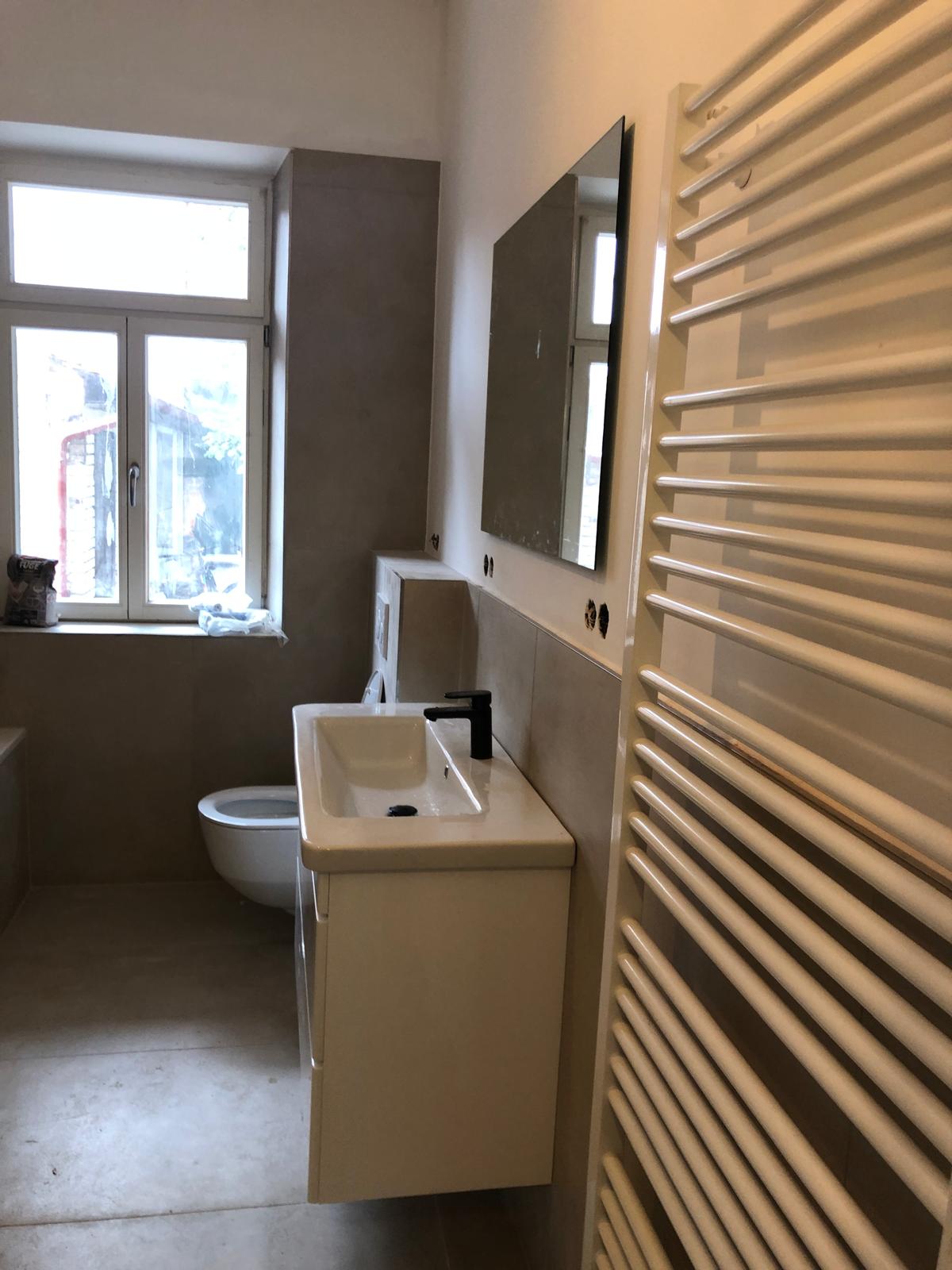 Badezimmerausbau nach der Umsetzung