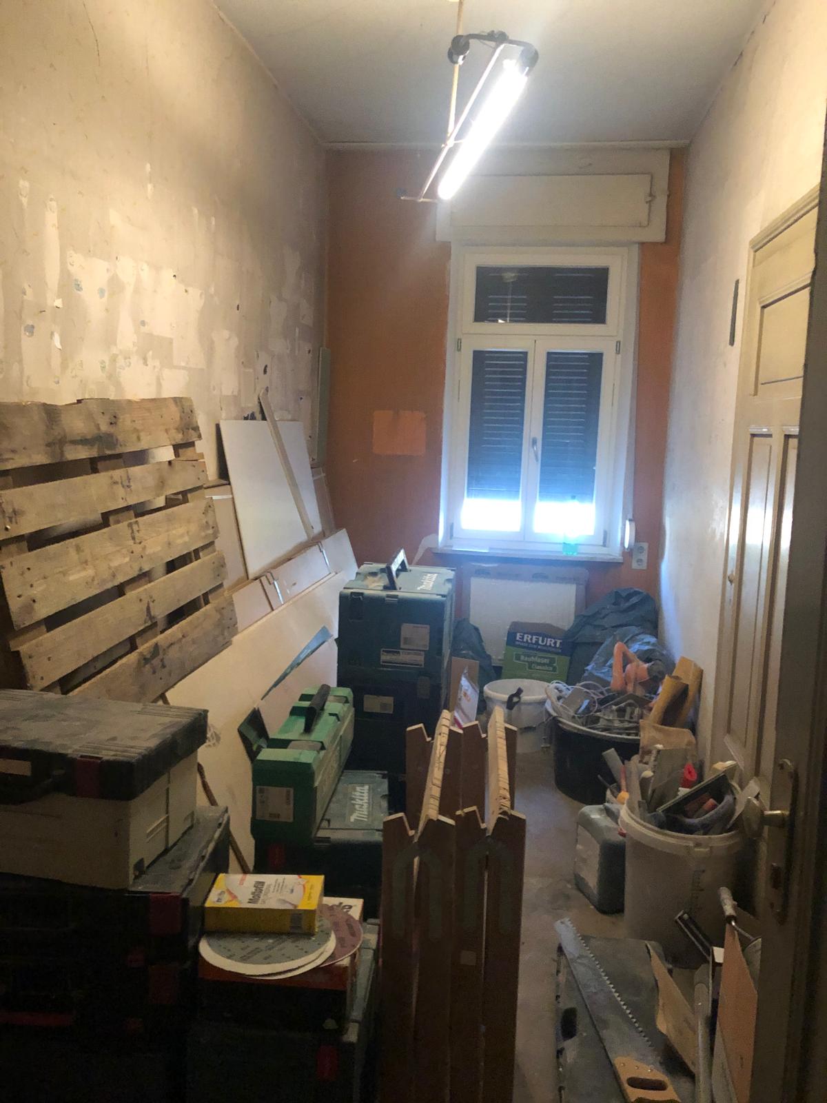 Badezimmerausbau vor der Umsetzung